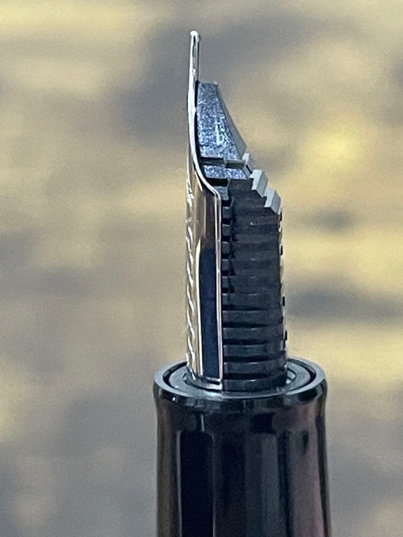 試筆のみ　旧型ニブ　銀　14k 字幅F セーラー　万年筆　極美品