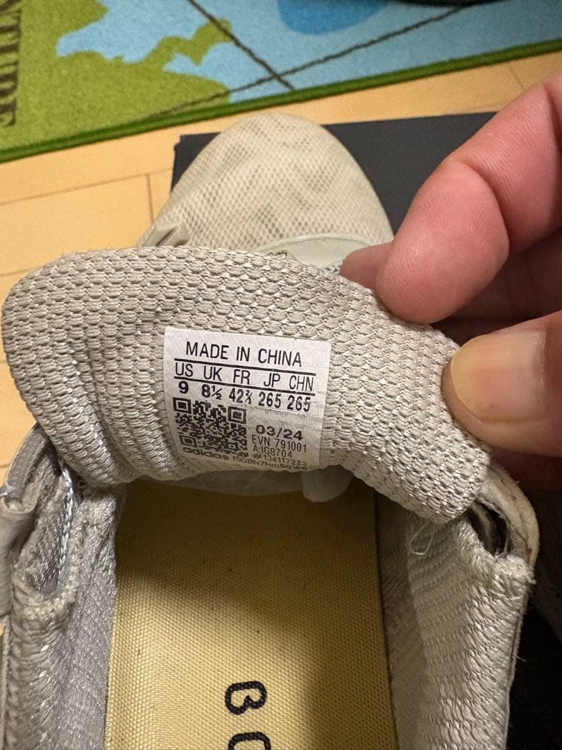 adidas ゴルフシューズ ホワイト ジッパー付き