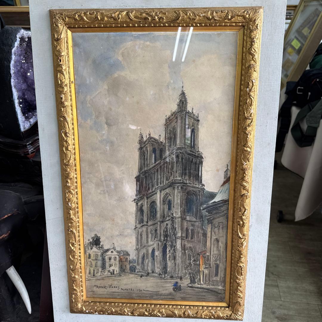 フランク.マイヤー.ボッグ　水彩　輸入　約90年