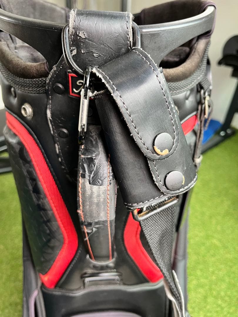 Titleist キャディバッグ 黒/白/赤　ツアーモデル