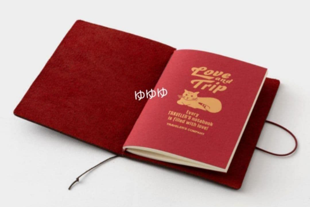 トラベラーズノート LOVE AND TRIP パスポートサイズ レッド 赤