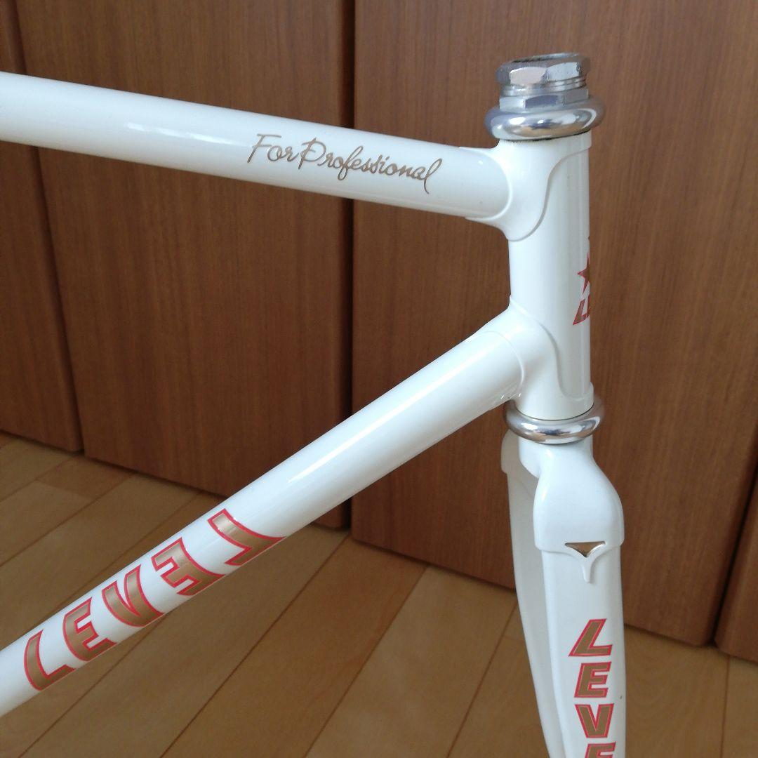 美品　NJS LEVEL ピストフレーム 競輪　レベル　クロモリ　MAXフォーク