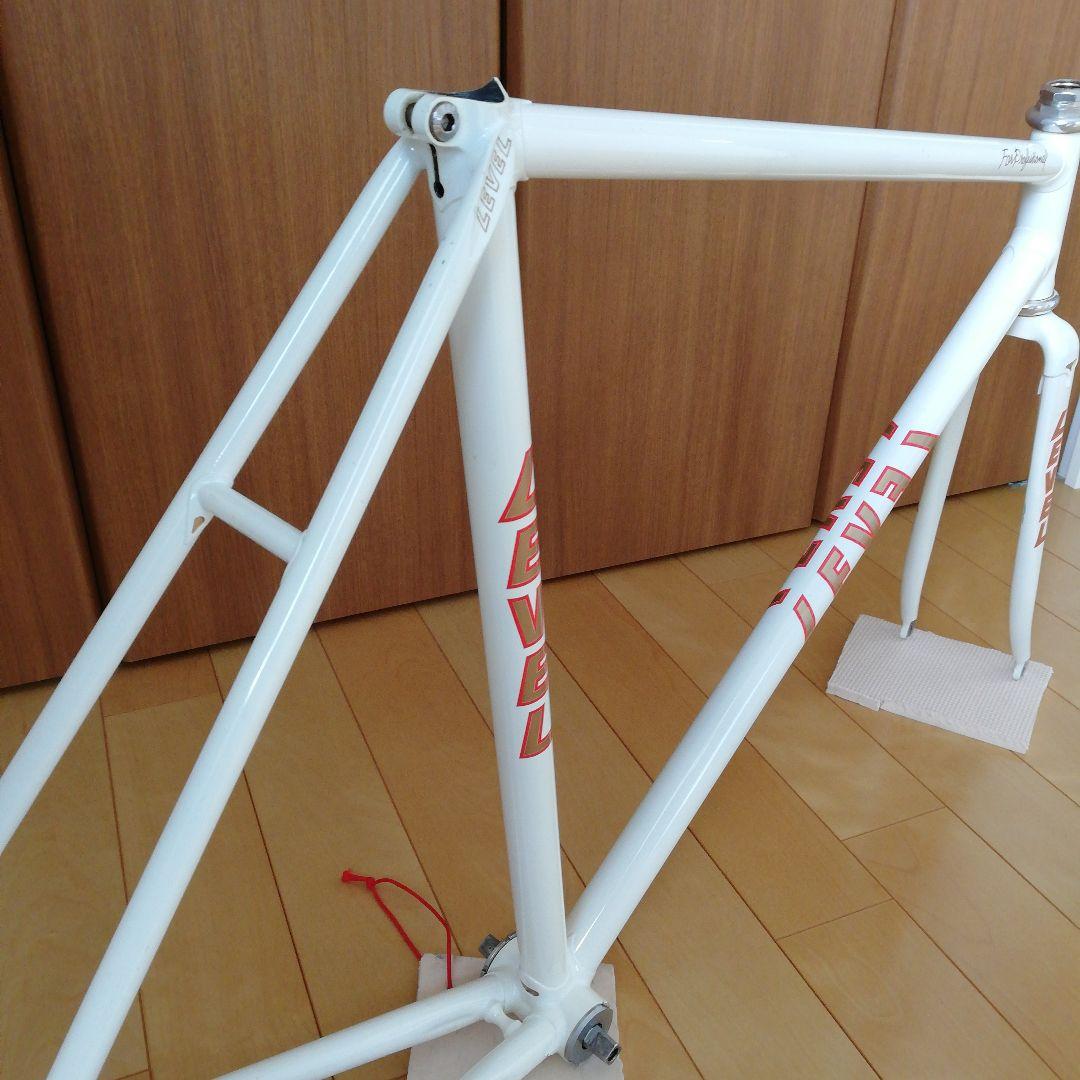 美品　NJS LEVEL ピストフレーム 競輪　レベル　クロモリ　MAXフォーク
