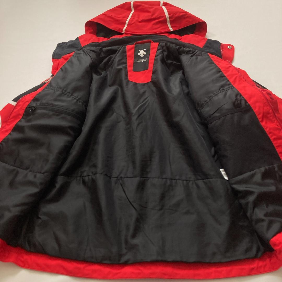【hamwt】DESCENTE スキージャケット ウェア L 赤×黒