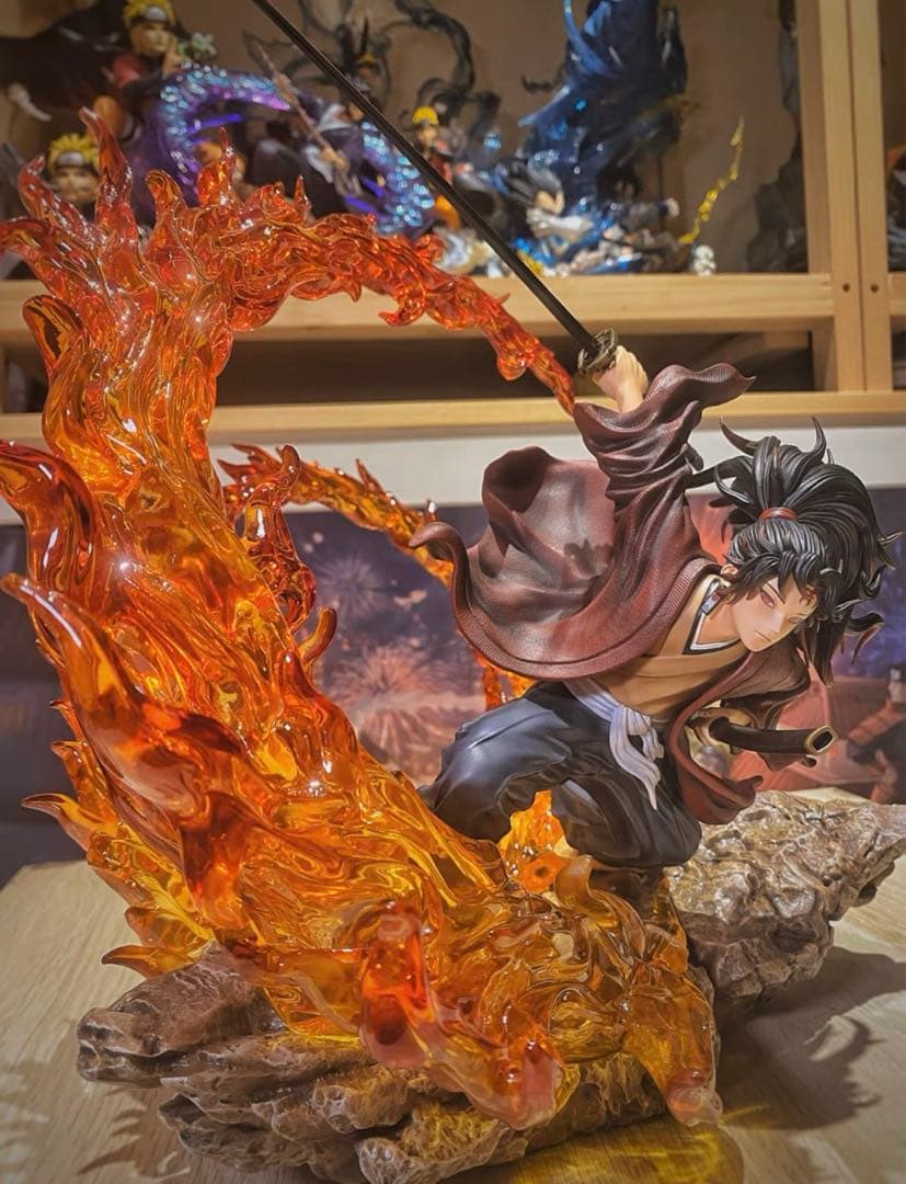 新品未開封『鬼滅の刃』継国縁壱vs黒死牟 CHENG ガレージキット スタチュー