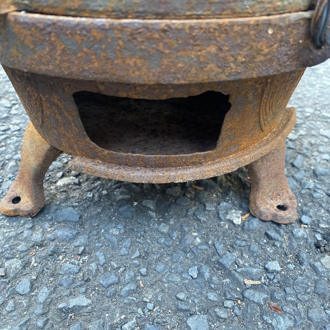鋳鉄 薪ストーブ 七輪　暖房器具　高さ45cm