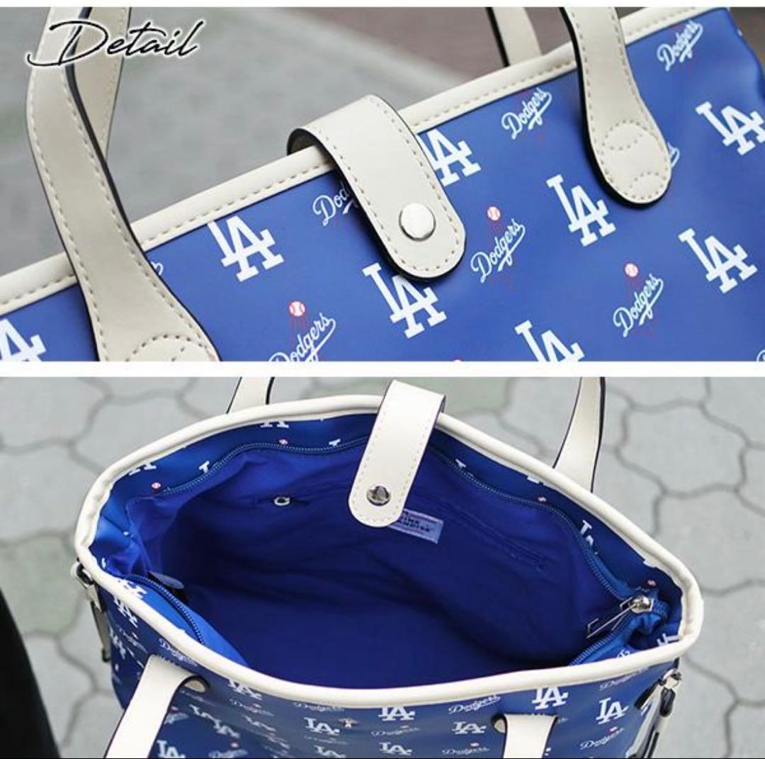 LA Dodgers トートバッグ 中型 青