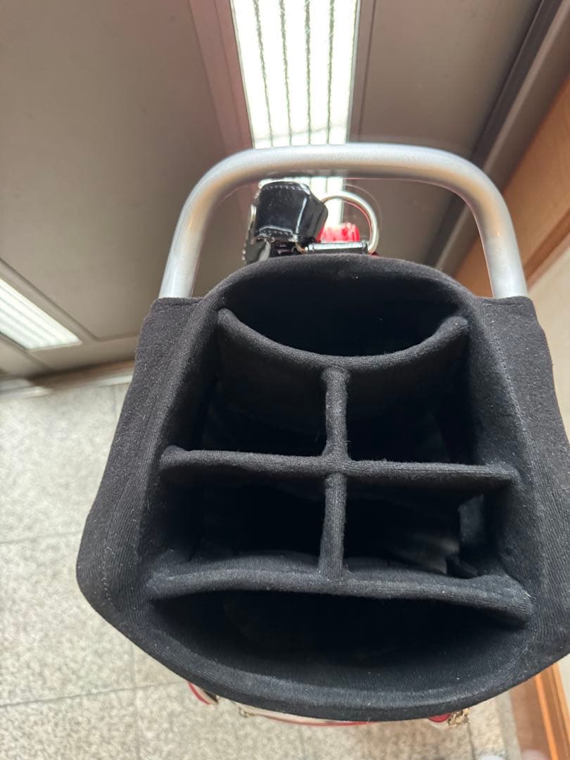 archivio キャディバッグ 黒/赤