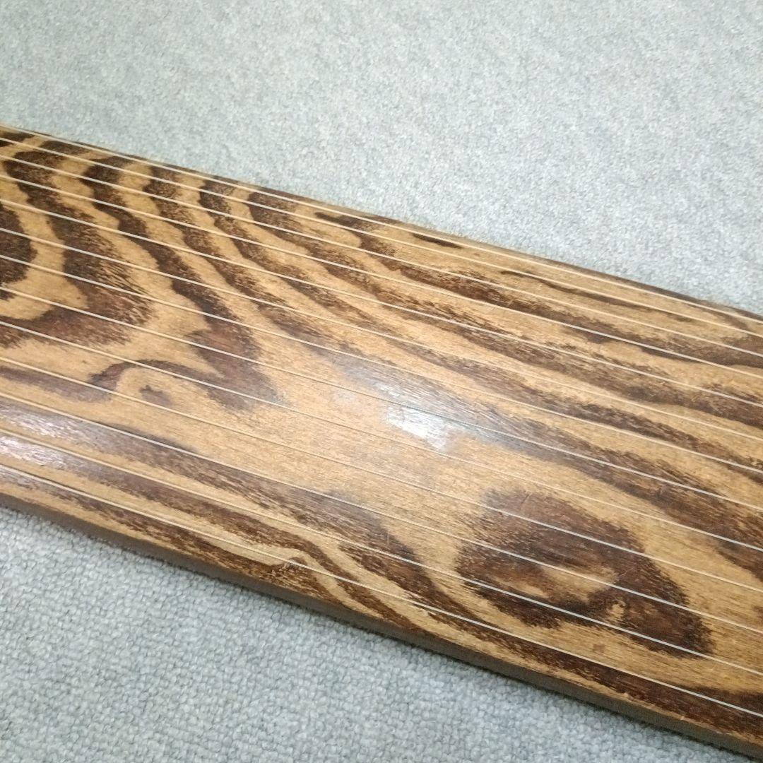 在銘 金蒔絵 すだれ彫 琴 カバー付 全長約183㎝