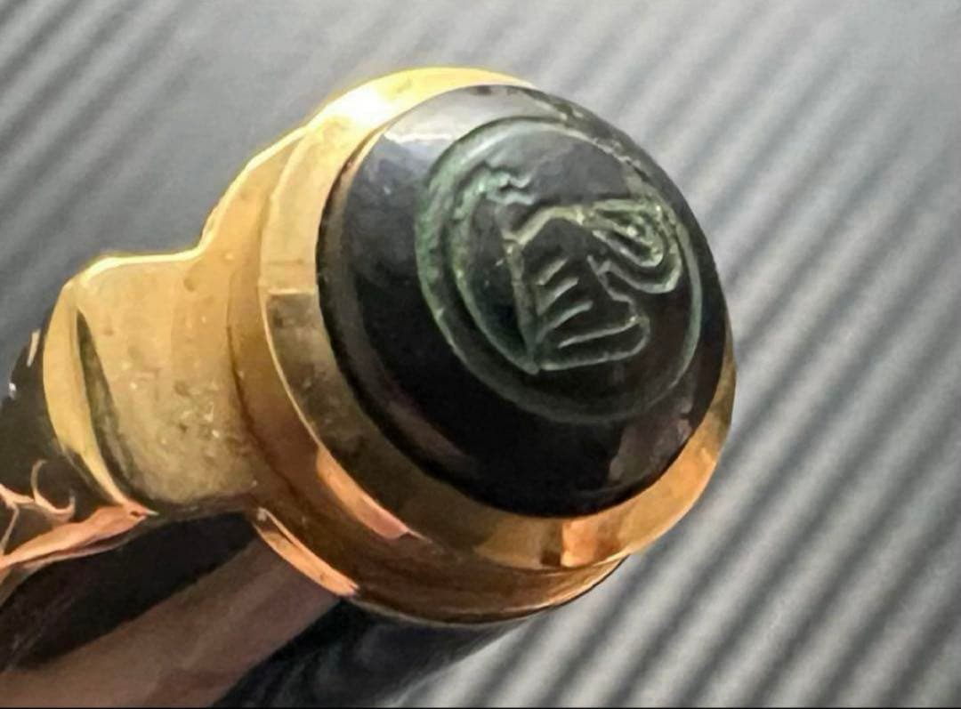 希少 美品 ペリカン 400 万年筆 B 太字 緑縞 グリーン