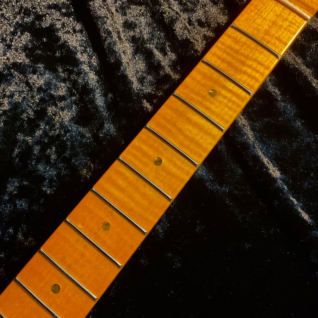 カナダ産フレイムメイプル　エレキギターネック　テレキャスター　ヴィンテージ