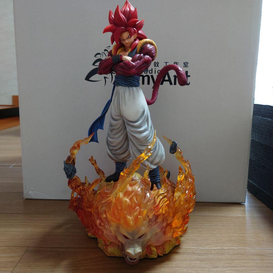 ドラゴンボールガレージキットスーパーサイヤ人4ゴジータスタチュー