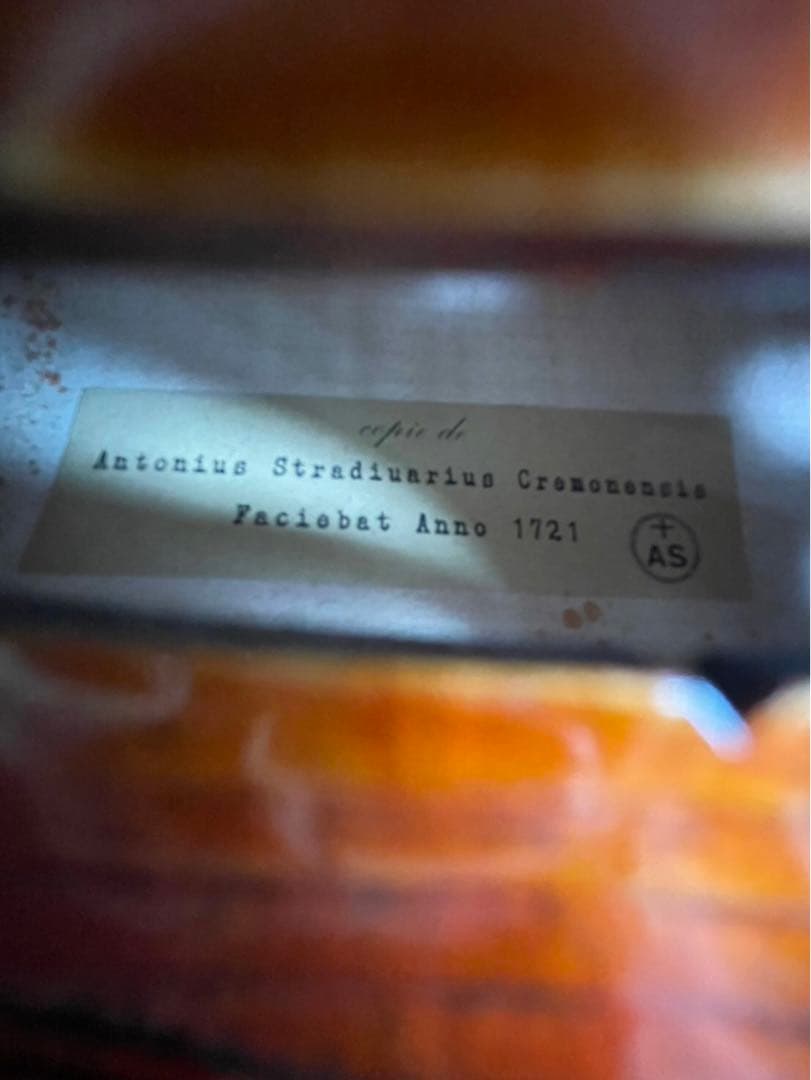 ヴァイオリン A.Stradivari label 1721 violin