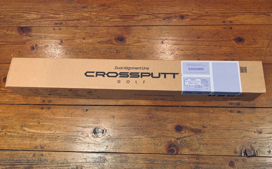 新品　シュリンク未開封　CROSSPUTT パター 黒　保証書　ヘッドカバー付き