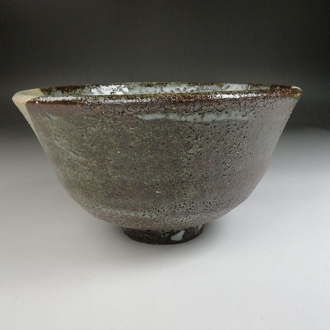 Ｔ１１　茶碗　『斑唐津手　茶碗』『奥村考山造』　共箱　抹茶碗　茶道具