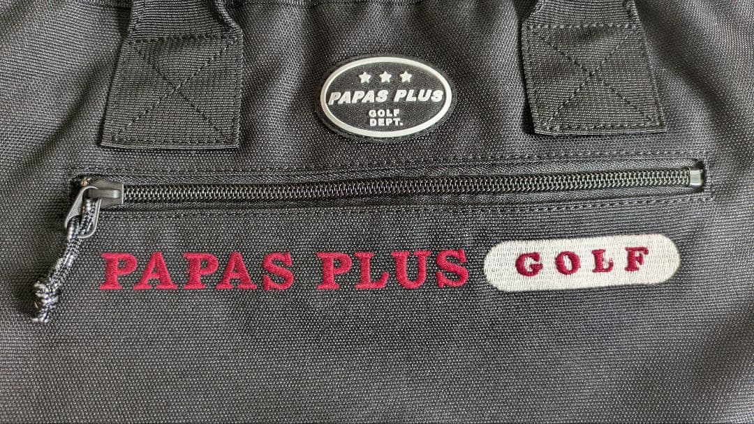 papas　パパスプラス　カートバッグ　黒ブラック