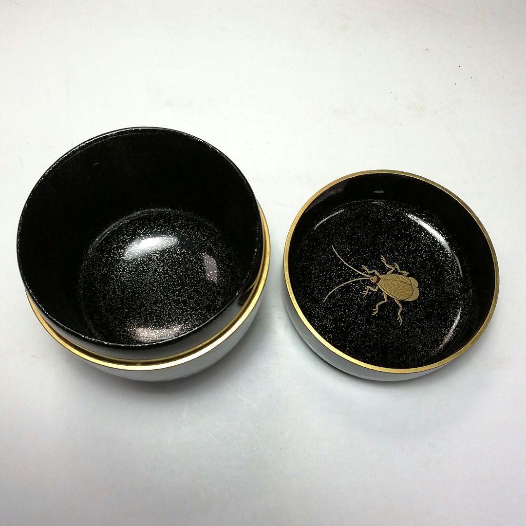 Ｓ７１６　棗　『秋の宵』『月に秋草　内鈴虫蒔絵』『志路川作』　共箱　茶道具