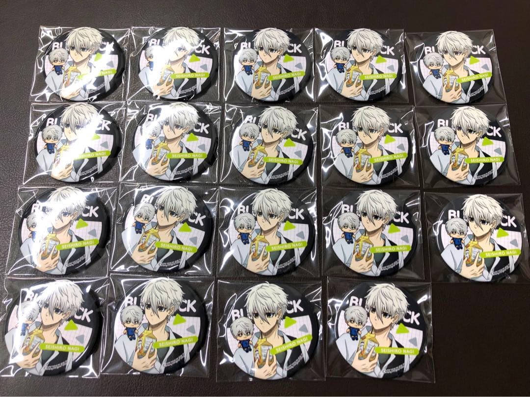 ブルーロック★食べ歩き★トレーディング缶バッジ★凪誠士郎★19個セットまとめ売り
