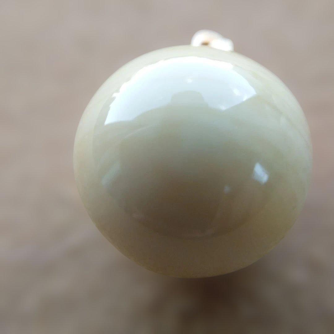 【宮本武蔵さん専用】鯨歯　マッコウクジラ　牙玉ペンダントトップ　13㎜　５個