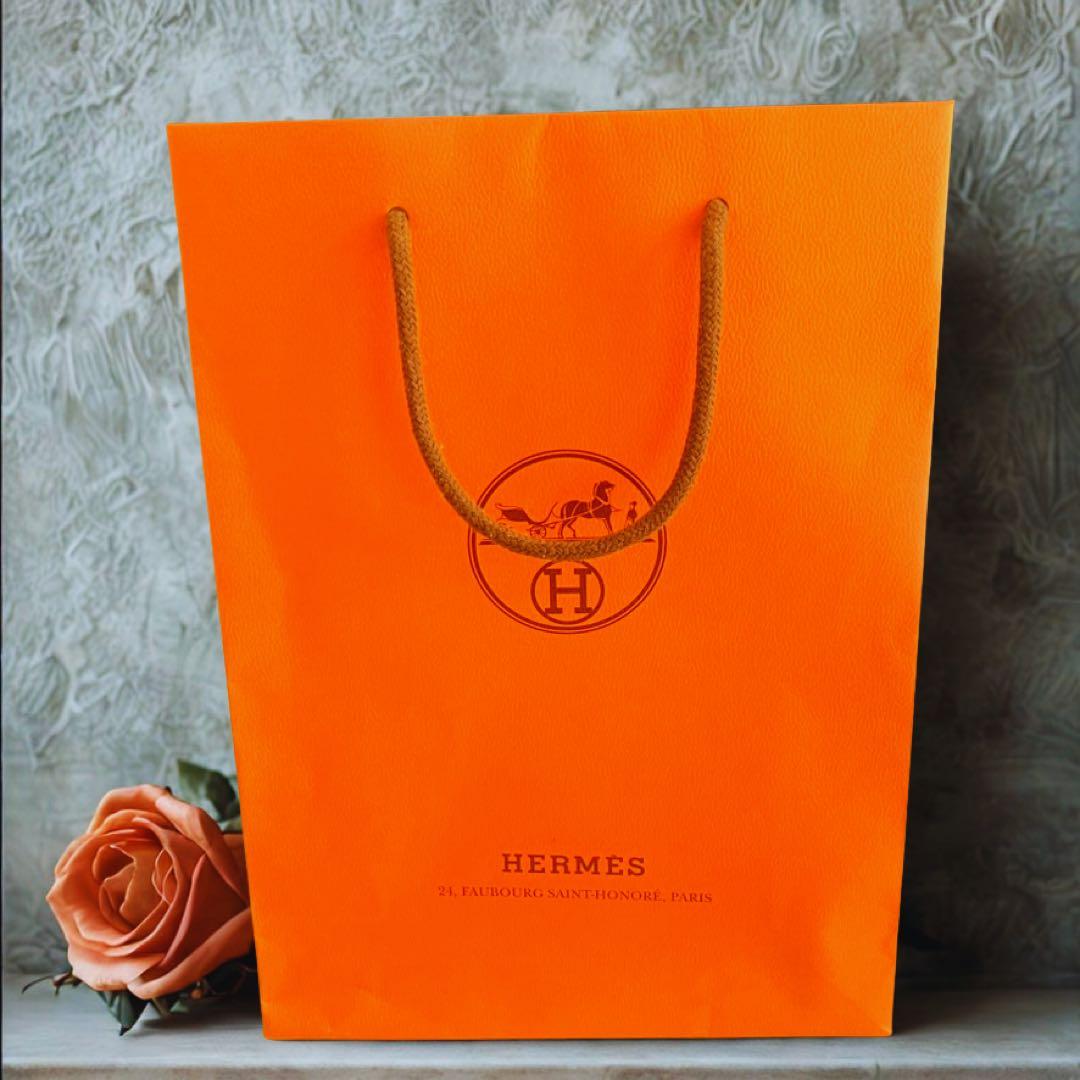 【新品タグ付き】HERMES カレ・タオル　ステアーズ　タオルハンカチ2枚セット