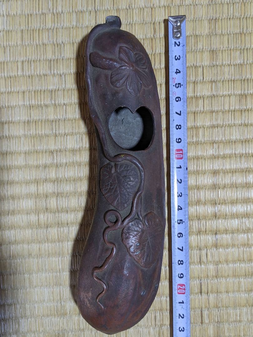 ♦江戸〜明治時代 掛け花 瓜形花器 花入 花活 コレクション 骨董品アンティーク