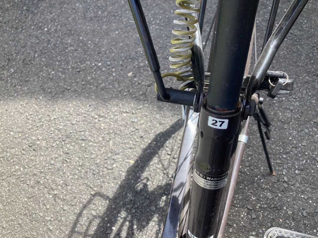 自転車　カジュリー27インチ 6段変速 オートライト アサヒ