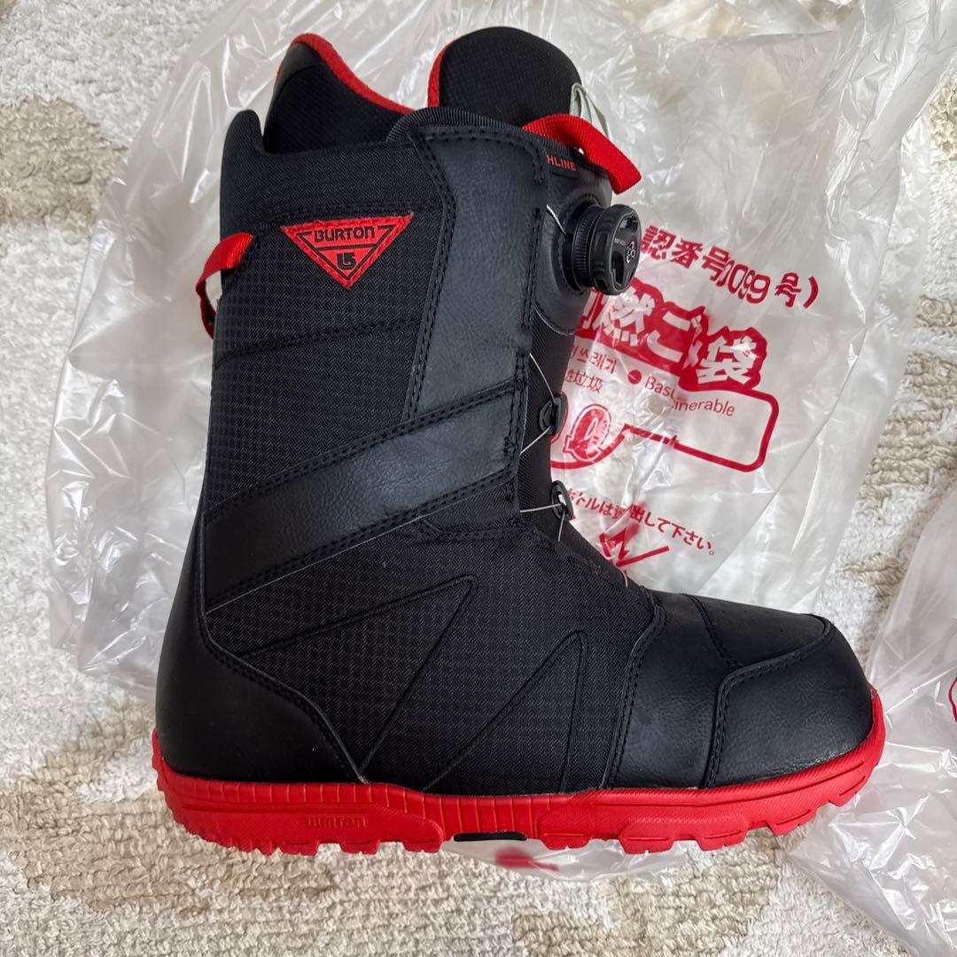 BURTON/バートン ハイライン ボア BOA 28.5 ブラック×レッド