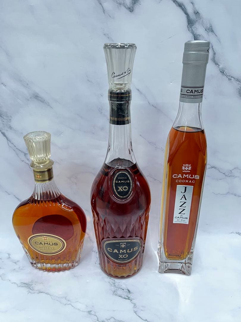 CAMUS カミュ　COGNAC コニャック　ブランデー　3本セット　まとめ売り
