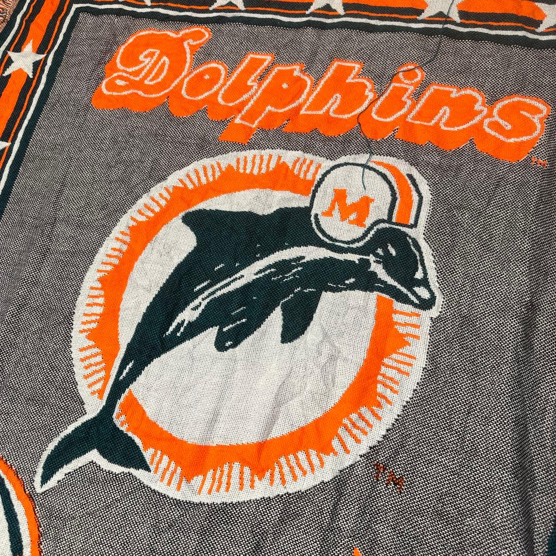 vintage ラグ カーペット スーパーボウル　ドルフィンズ　カレッジ