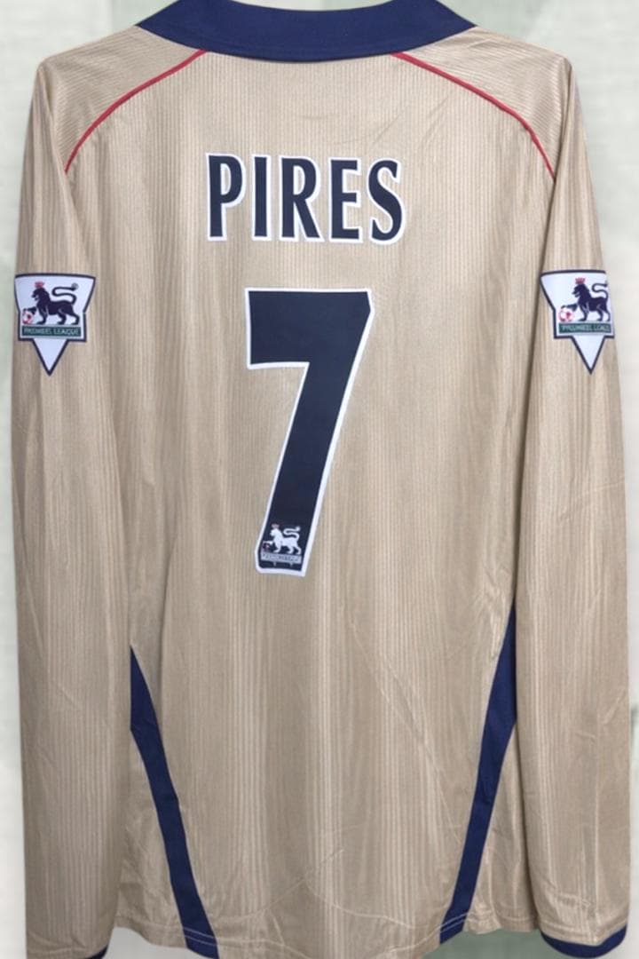 01/02 アーセナル アウェイ 長袖ユニフォーム 7番 ロベール・ピレス
