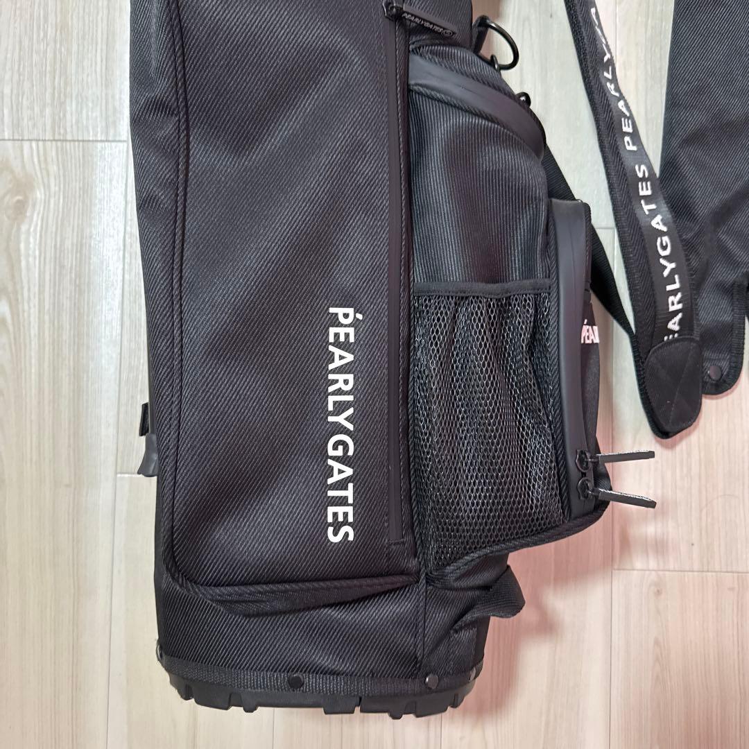 【2024購入】パーリーゲイツ　キャディバッグ　ブラック　黒　軽量　スタンド式