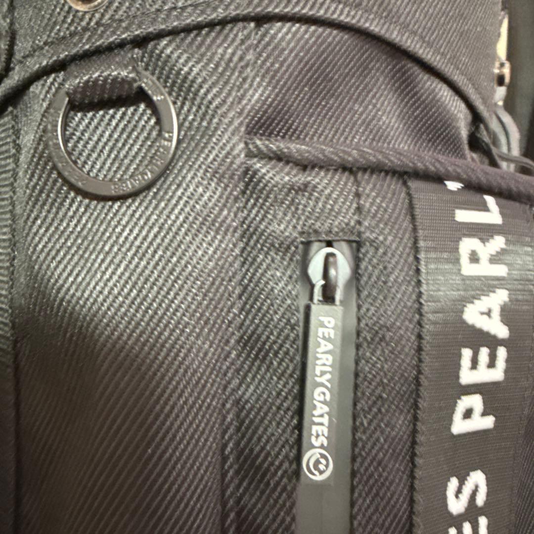 【2024購入】パーリーゲイツ　キャディバッグ　ブラック　黒　軽量　スタンド式