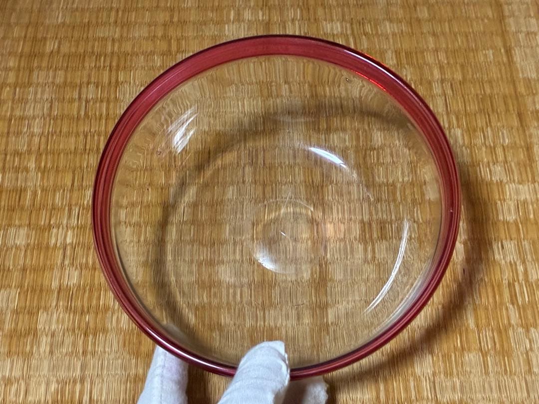 昭和レトロ 気泡 ギヤマン ガラス鉢 ガラス皿