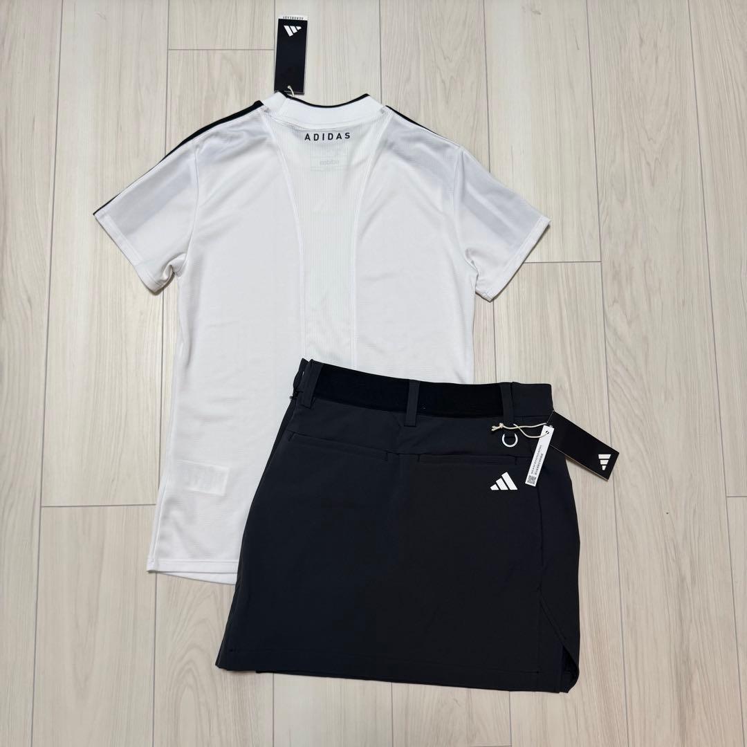 新品 アディダス セットアップ 半袖シャツ ストレッチスカート 上下 M