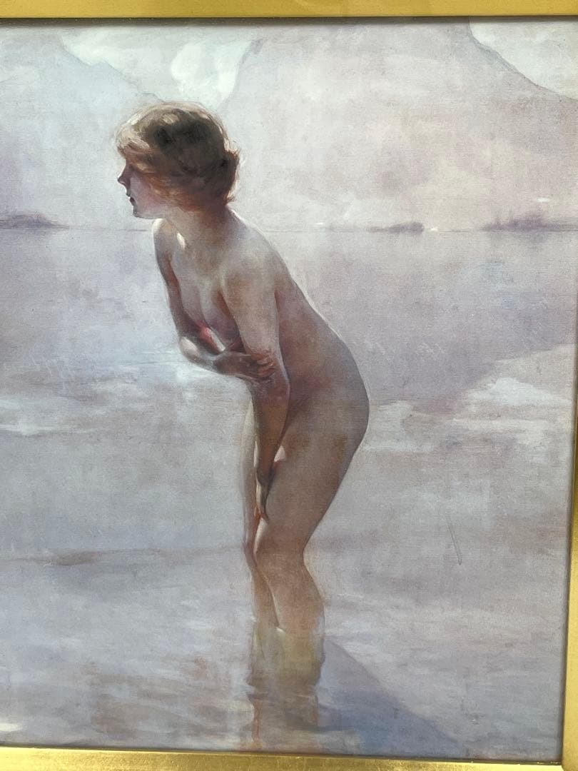 【絵画】複製画 世界の名画 9月の朝 ポール・シャパス 2126