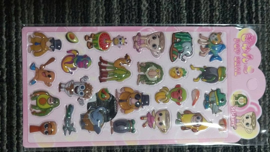 キャラクターシールセット かわいいデザイン 9個セット