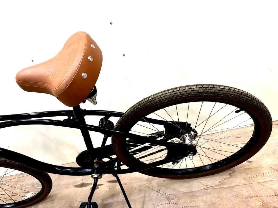 クラシッククルーザー 自転車 26インチ ブラック