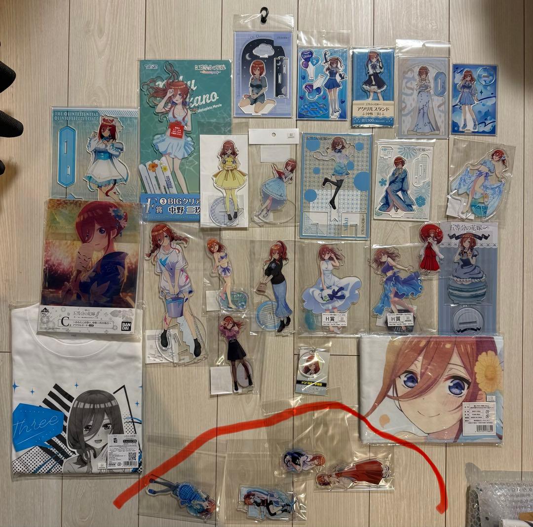 五等分の花嫁　中野三玖セット　アクリルスタンド等※バラ売り、値下げ不可