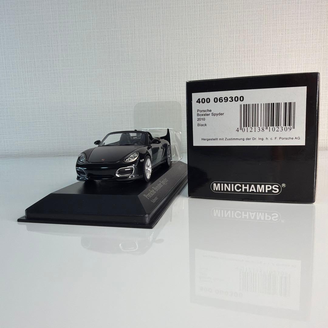 ミニカー Porsche Boxter Spyder 2010 Black /PMA