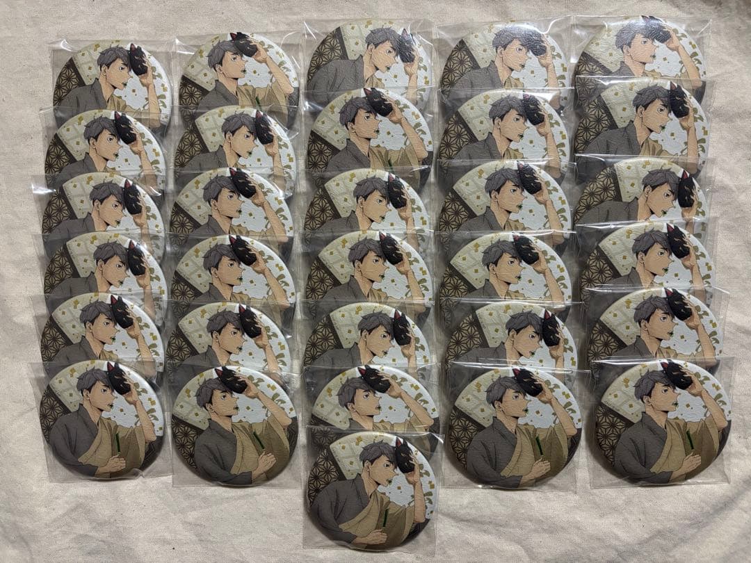 宮治 和紙風缶バッジ