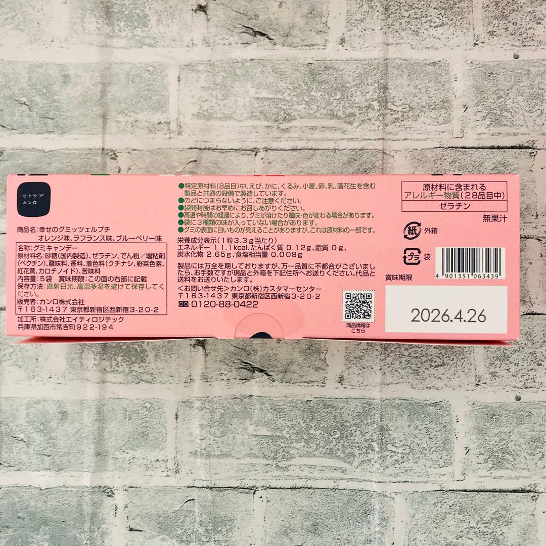 グミッツェル（6個入）4箱　グミッツェルプチ2箱　ヒトツブカンロ　合計6点セット