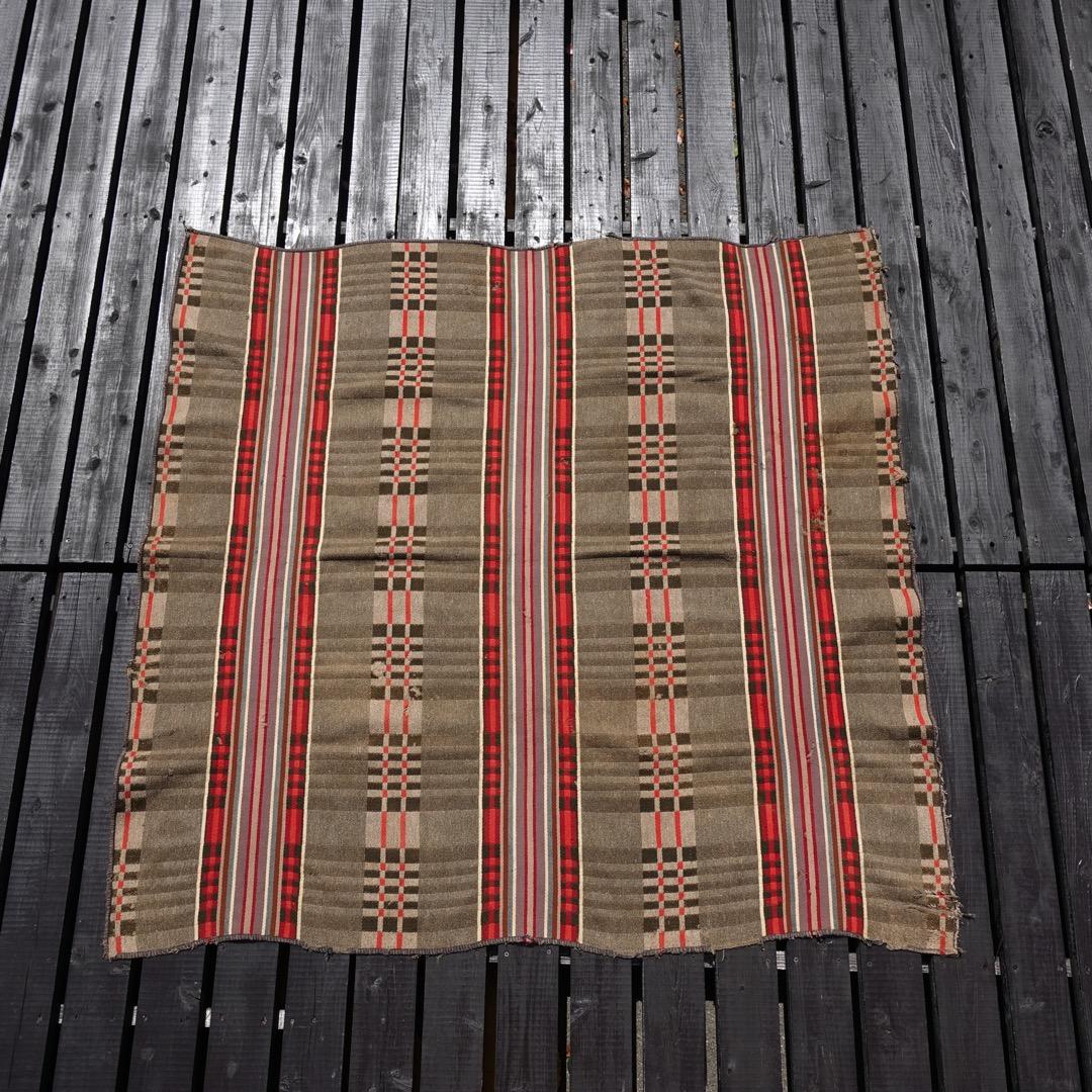 ヴィンテージ 1900s ホースブランケット ラグマット 絨毯