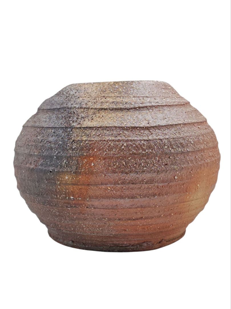 【太田實】『信楽 大壷』在印 桐共箱 真作保証 花器 花瓶 壺 洋画家 大阪