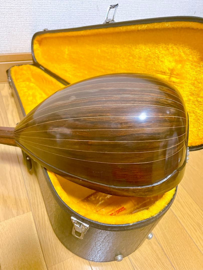 美品 落合忠男作 手工マンドリン 1977年製 ハンドメイド ハードケース付