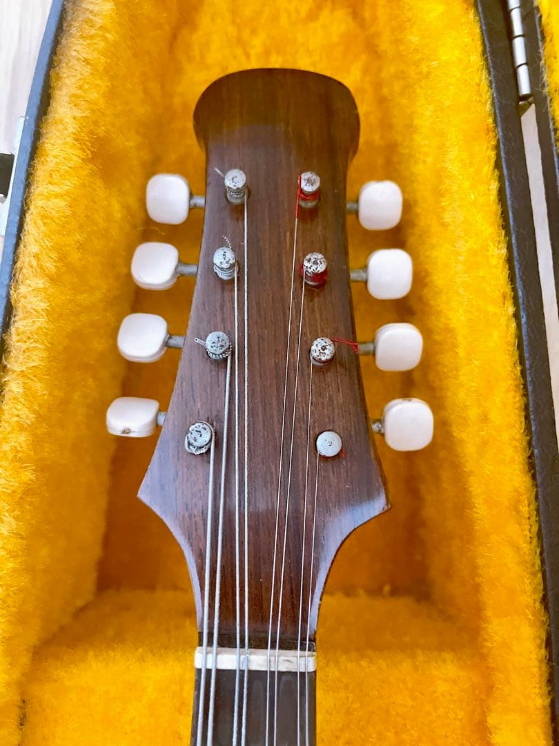 美品 落合忠男作 手工マンドリン 1977年製 ハンドメイド ハードケース付
