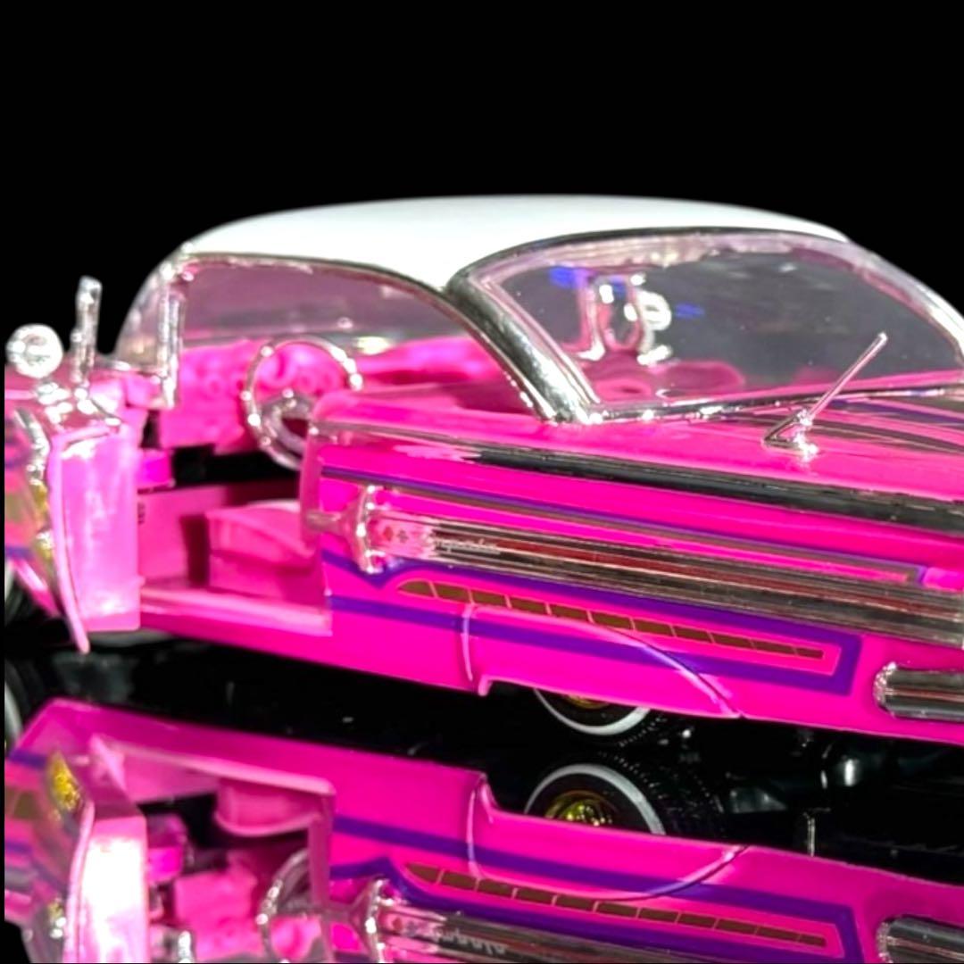 Jada Toys《 '60 シボレー インパラ ローライダー 桃 》 #開封品