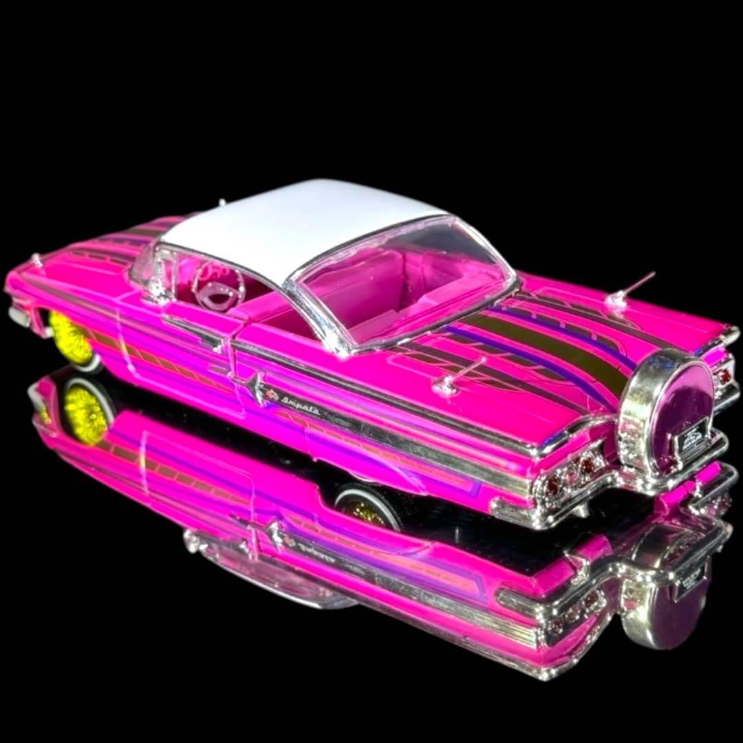 Jada Toys《 '60 シボレー インパラ ローライダー 桃 》 #開封品