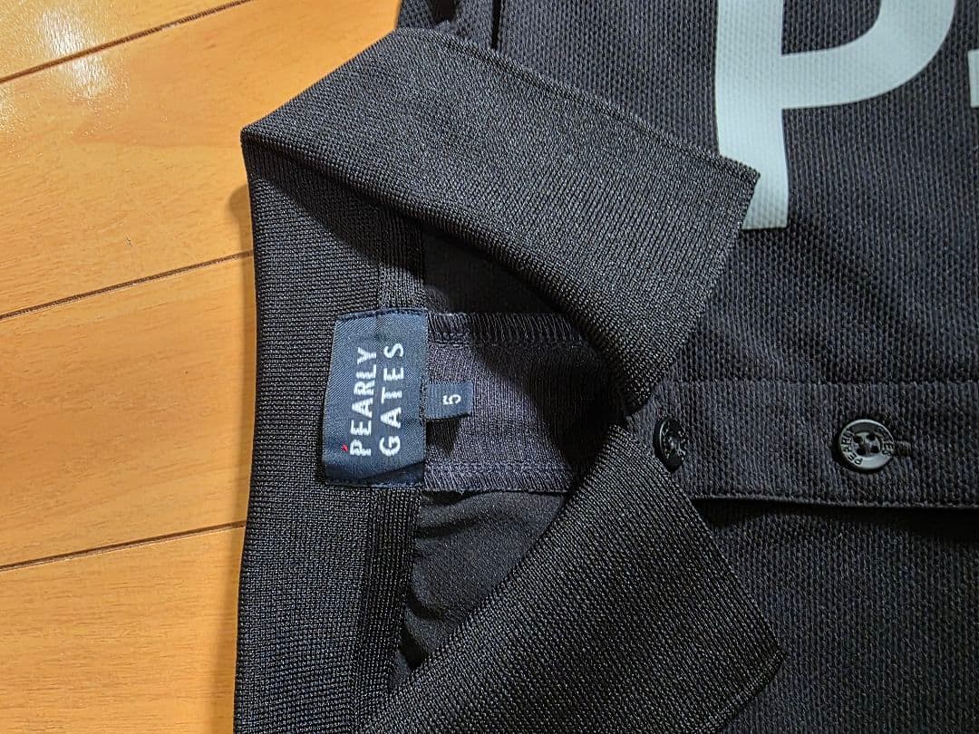 値下値下！！　PEARLY GATES P-89 ブラック シャツ サイズ5