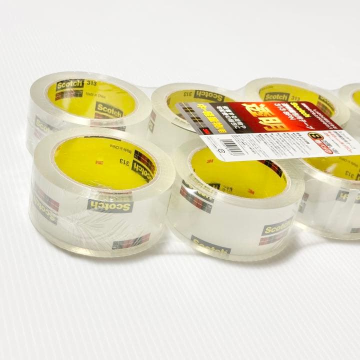 未開封品！ 3M SCOTCH スコッチ 梱包 ガムテープ 中軽量用 8巻パック