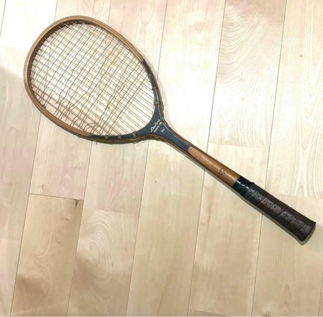 KAWASAKI DELUX NUMBERONE 木製テニスラケット no100